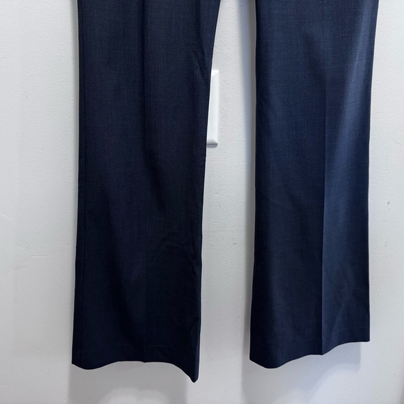 Theory Blue Wool Flare Trouser Pants Size 10 - Picture 4 of 13